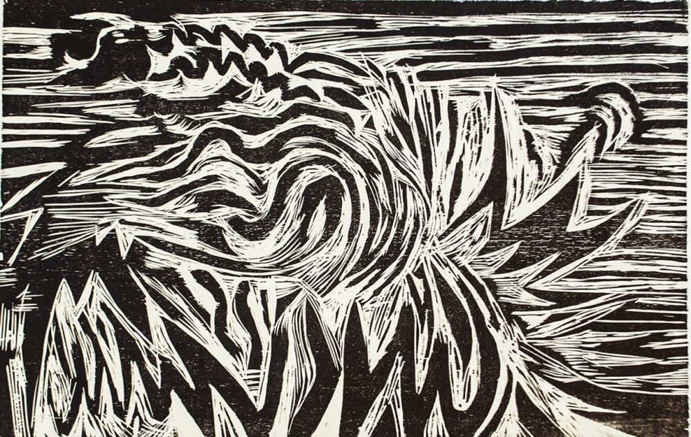 A desde el cerro 1 xilografia 45.5 x70 cm p_a $180.000