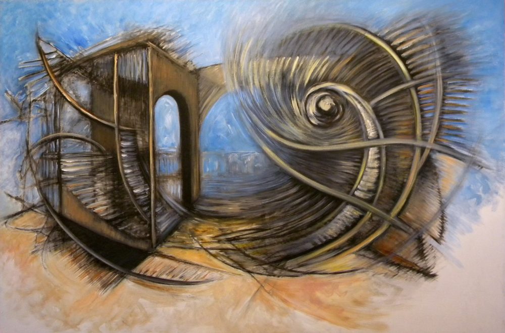 7. Umbral y Espiral (80 x 120 cm.)