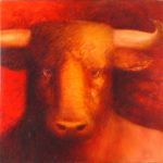 01 Minotauro, 1994. Óleo sobre tela (100 x 100 cm.)