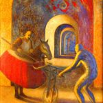 05 Ensayo General, 1997. Acrílico sobre tela (120 x 100 cm.)1