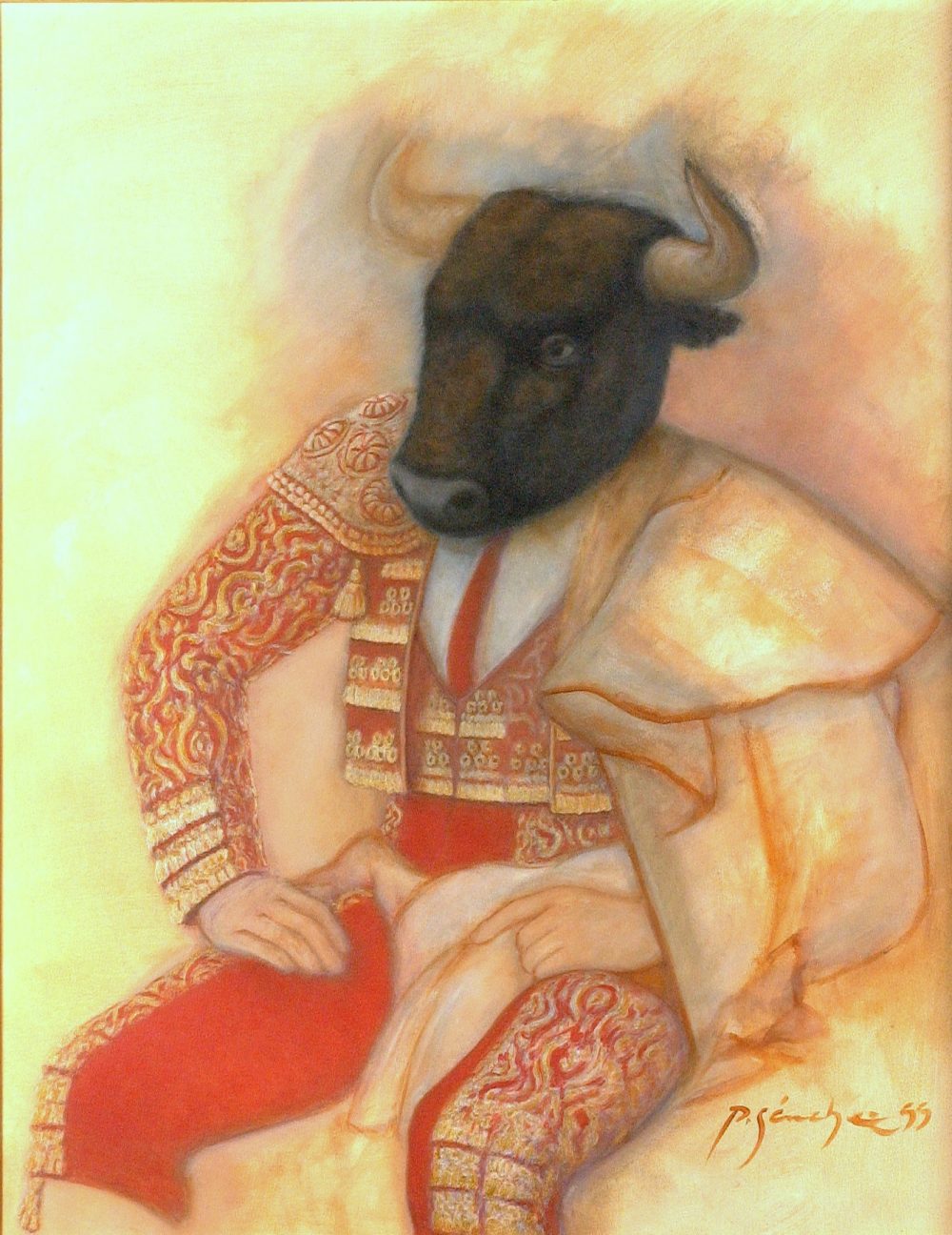 06 Minotauro Vestido de Luces, 1999. Acrílico sobre tela (100 x 80 cm.) 1