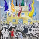 2019 Incendio de Artel ot 53 x 44cm