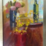 4-RAMITO DE ESPINOS Y VASO ROJO