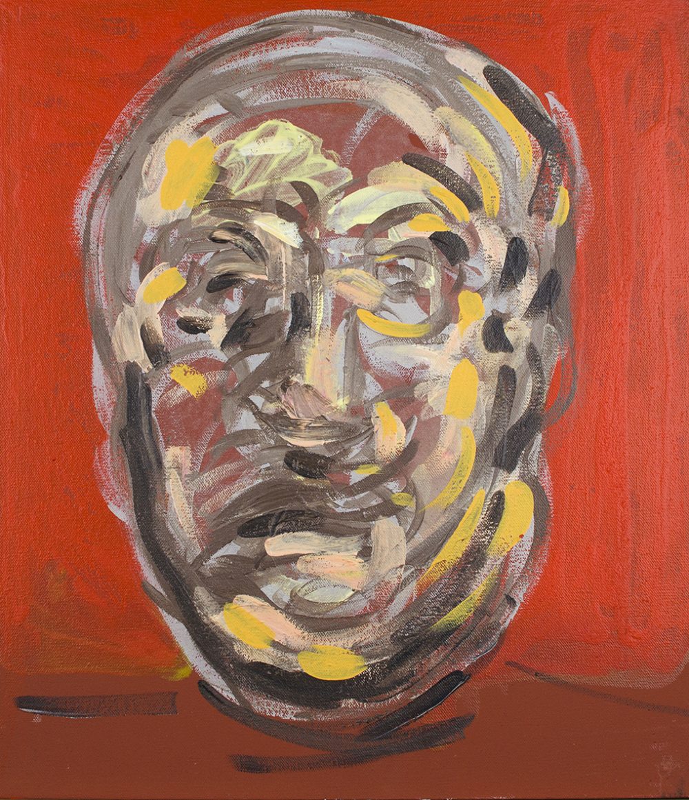 retrato 57 Acrílico y oleo sobre tela con gesso montada en panel de madera 46 cm x 40 cm año 2022 Valor artista 980.000