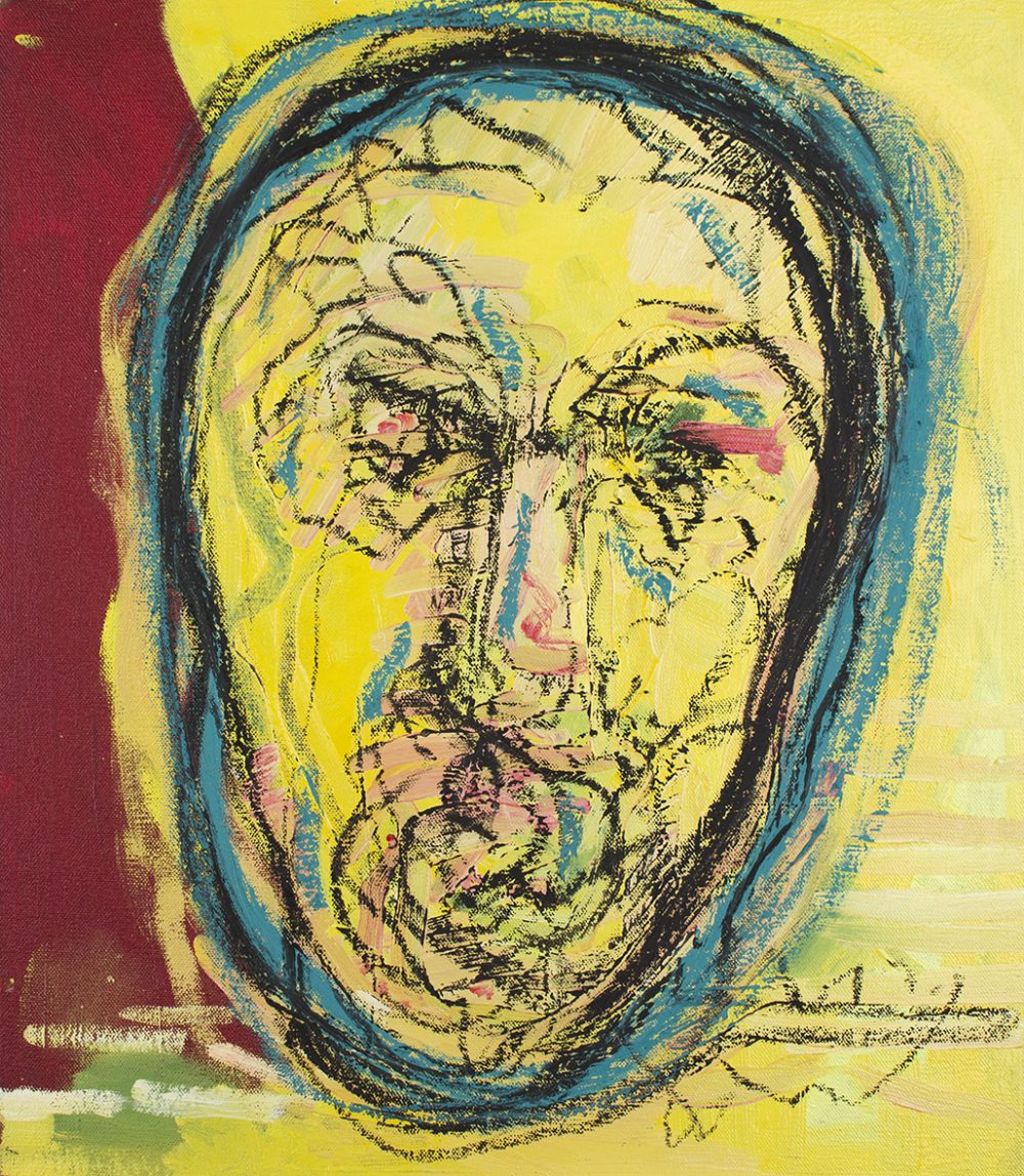 retrato 53 Acrílico y oleo sobre tela con gesso valor artista $980.000 montada en panel de madera 46 cm x 40 cm año 2022 (1)